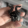 Punk Men's Stainless Steel Sheep Head Skull Ring Polished