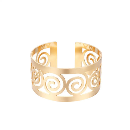 Punk Modern Style Streetwear Geometric Alloy Plating 18k Gold Plated Gold Plated Silver Plated Women's Bangle