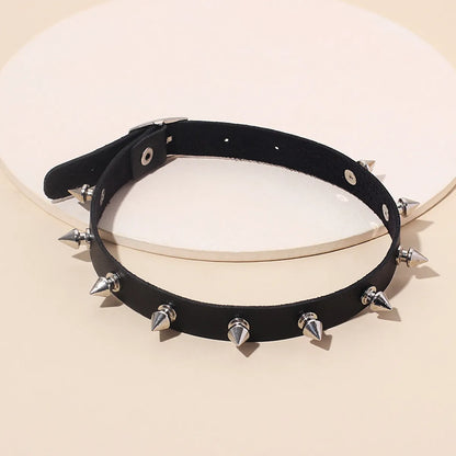 Punk  Leather Necklace Wholesale