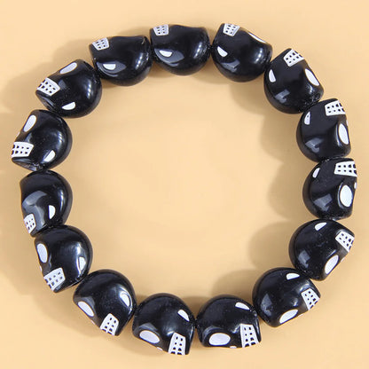 Punk Skull Plastic Women'S Bracelets