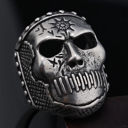 Punk Skull 304 Stainless Steel Carving Men'S Rings