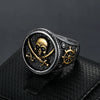 Punk Skull Stainless Steel Plating Men'S Rings