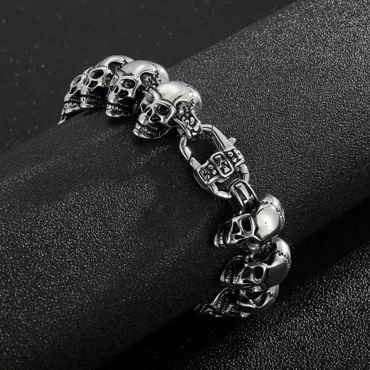 Punk Skull Titanium Steel Bracelets Necklace