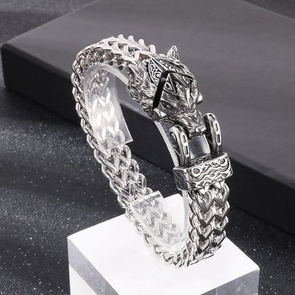 Punk Snake Dragon Titanium Steel Bracelets