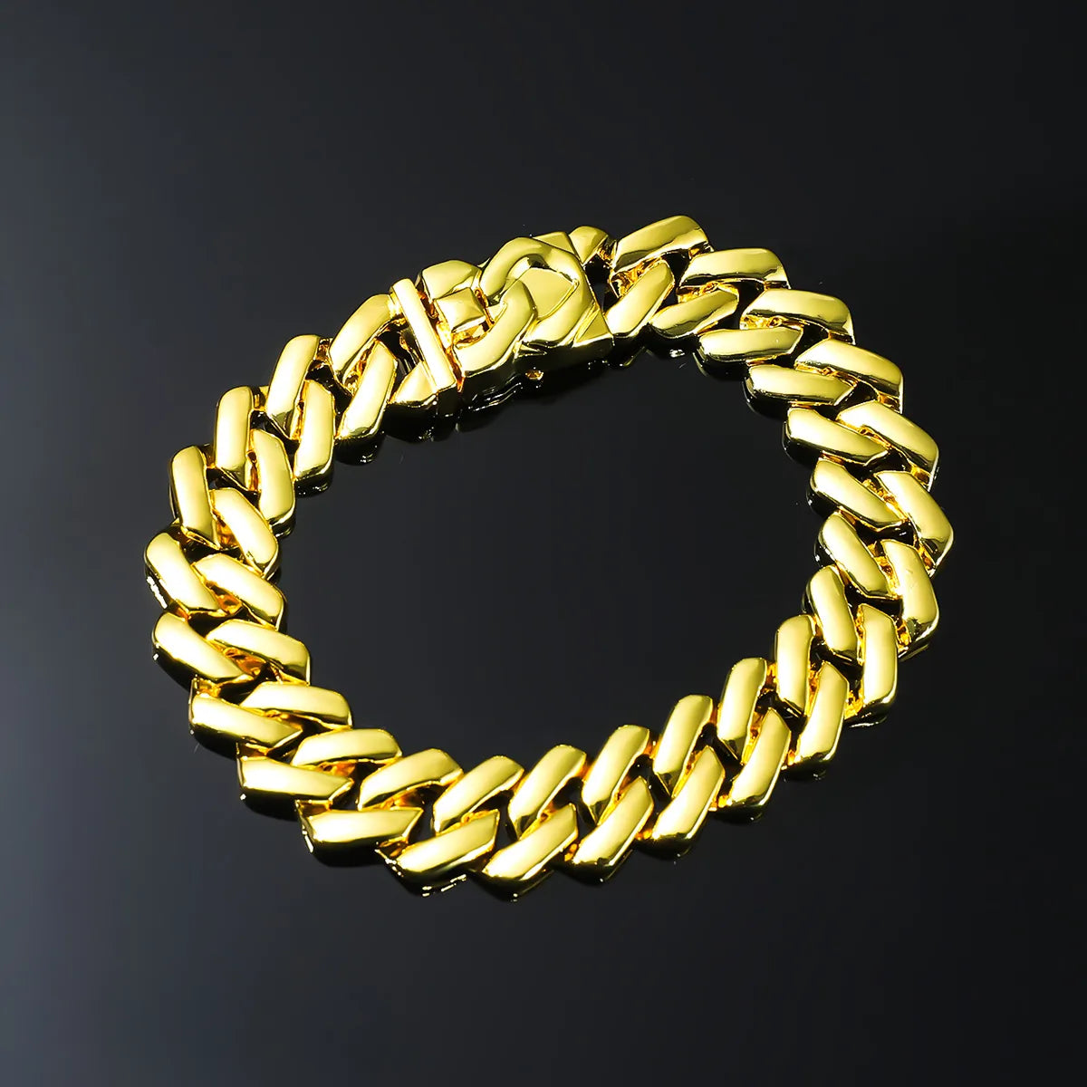 Punk Solid Color Alloy Men'S Bracelets