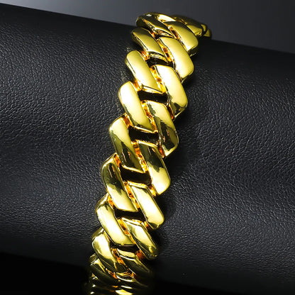 Punk Solid Color Alloy Men'S Bracelets