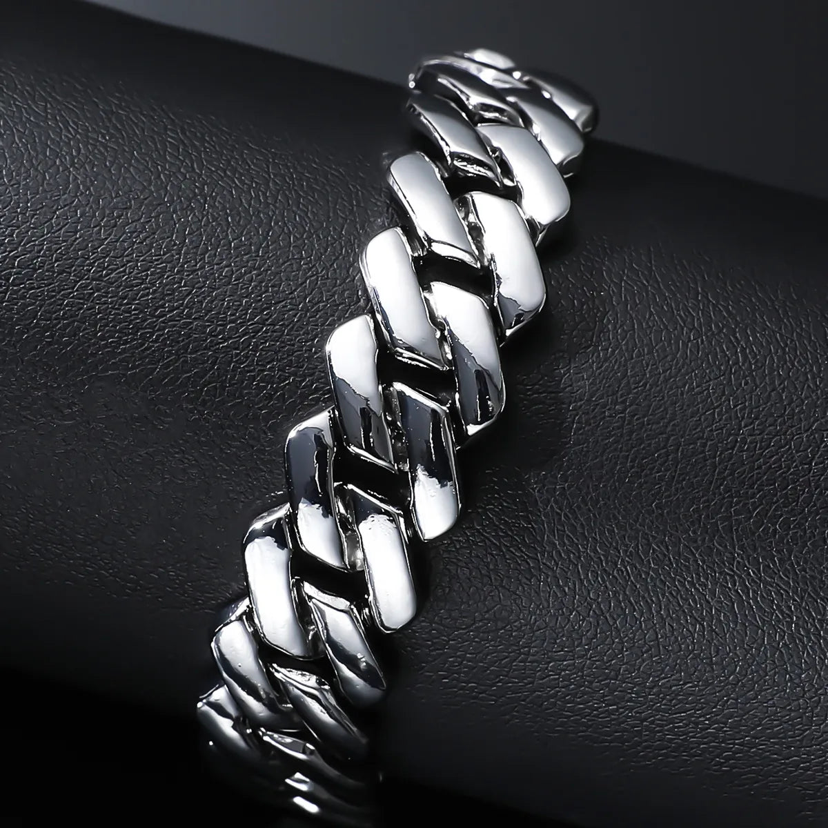 Punk Solid Color Alloy Men'S Bracelets