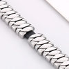 Punk Solid Color Titanium Steel Polishing Bracelets