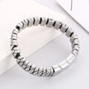 Punk Solid Color Titanium Steel Polishing Bracelets