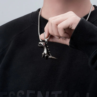 Punk Streetwear Animal Alloy Titanium Steel Wholesale Pendant Necklace