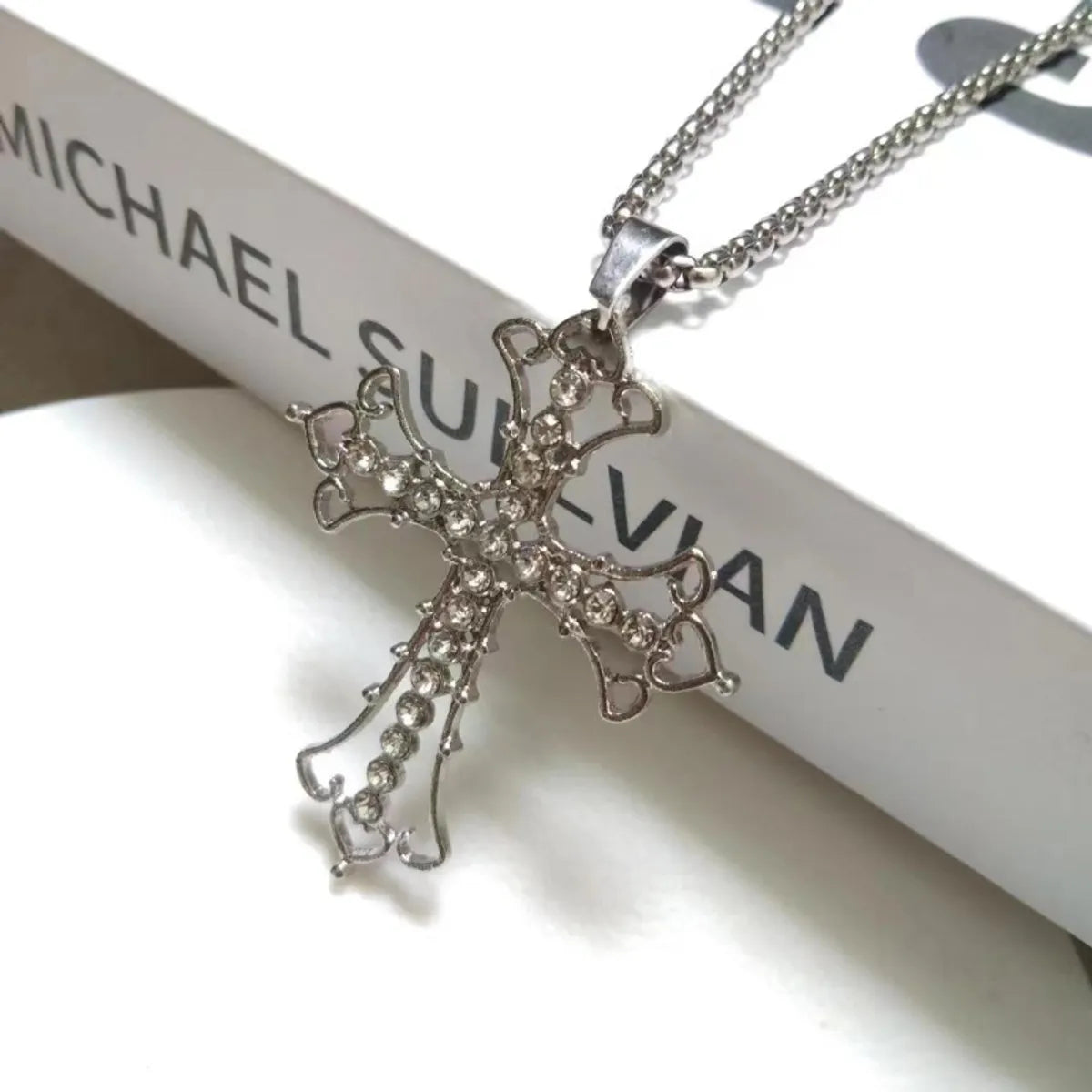 Punk Streetwear Cross Alloy Plating Unisex Charms Pendant Necklace