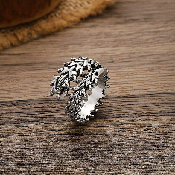 Punk Style Alloy Electroplated Spine Skull Centipede Shape Unisex Ring