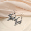 Punk Style Bat Earrings Zinc Alloy Electroplating For Women