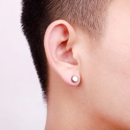 Simple Style Geometric Plating Metal Earrings Ear Studs