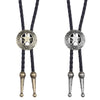 Punk Style Cowhide And Alloy Sweater Chain With Star Pattern And Weaving Design