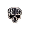 Punk Style Domineering Titanium Steel Unisex Ushaped Retro Ring With Electroplating