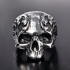 Punk Style Domineering Titanium Steel Unisex Ushaped Retro Ring With Electroplating