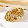 Punk Style Exaggerated Ball Chain Multilayer Bracelet Hiphop Geometric Mixed Material Electroplated Hand Accessories Set