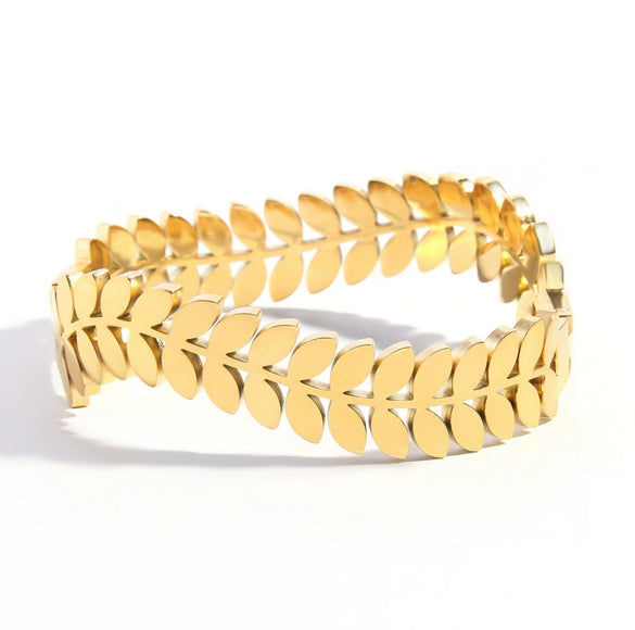 Punk Style Geometric Hshaped Electroplated Stainless Steel Bracelet Jewelry