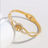 Punk Style Geometric Hshaped Electroplated Stainless Steel Bracelet Jewelry