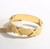 Punk Style Geometric Hshaped Electroplated Stainless Steel Bracelet Jewelry