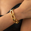Punk Style Hiphop Plastic Geometric Chain Necklace For Women
