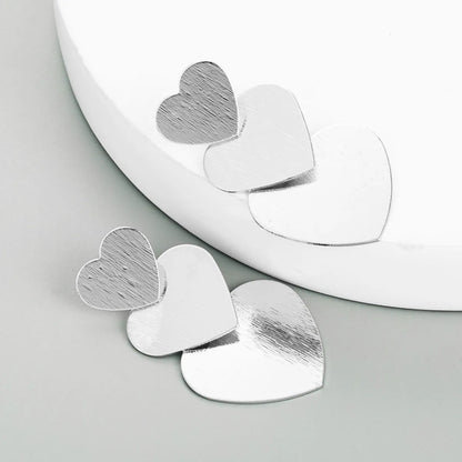 Punk Style Metal Multi-layer Heart-shaped Earrings Wholesale