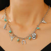 Punk Style Stainless Steel And Alloy Rivet Cross Handmade Clavicle Chain Necklace For Men And Women