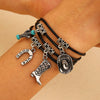 Punk Style Stainless Steel And Alloy Rivet Cross Handmade Clavicle Chain Necklace For Men And Women