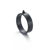 Punk Style Stainless Steel Geometric Electroplated Selfdefense Antiwolf Ring Unisex Couple Jewelry
