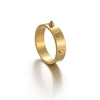 Punk Style Stainless Steel Geometric Electroplated Selfdefense Antiwolf Ring Unisex Couple Jewelry