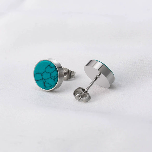 Punk Style Titanium Steel Geometric Polished Unisex Earrings