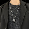 Punk Sun Skull Alloy Titanium Steel Plating Men'S Pendant Necklace