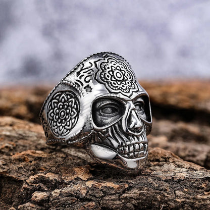 Punk U Shape Skull 304 Stainless Steel Unisex Rings