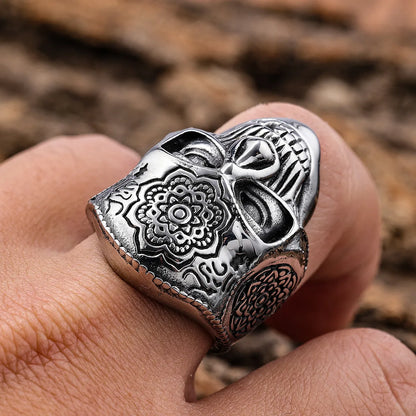 Punk U Shape Skull 304 Stainless Steel Unisex Rings