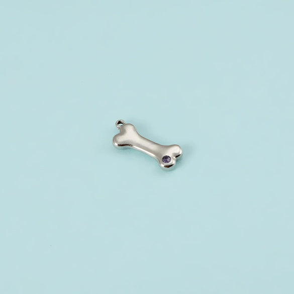 Puppy Bone Pendant Jewelry Accessories Stainless Steel Inlaid Electroplating