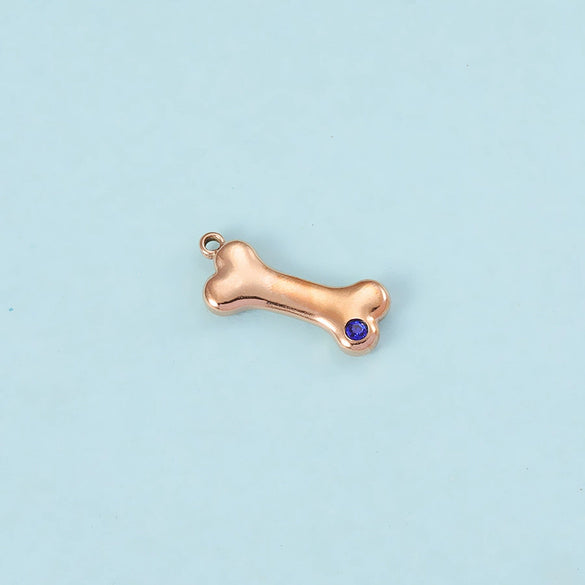 Puppy Bone Pendant Jewelry Accessories Stainless Steel Inlaid Electroplating