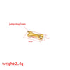 Puppy Bone Pendant Jewelry Accessories Stainless Steel Inlaid Electroplating