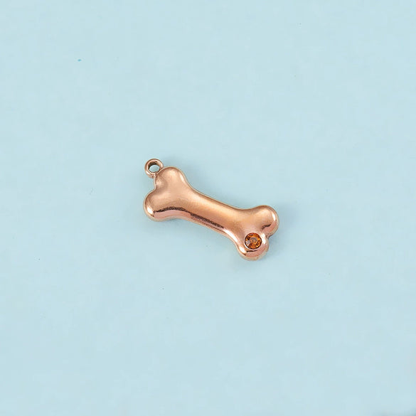 Puppy Bone Pendant Jewelry Accessories Stainless Steel Inlaid Electroplating
