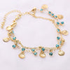 Pure Copper Rhinestone Shell Chain Headwear Tassel Chain Jewelry Accessories