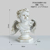 Pure White Resin Flower Fairy Angel Girl Heart Sculpture Modern Decorative Desktop Ornament Commemorative Figurine