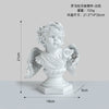 Pure White Resin Flower Fairy Angel Girl Heart Sculpture Modern Decorative Desktop Ornament Commemorative Figurine