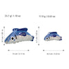 Pvc Cartoon Animal Ocean Series Sardine Claw Clip With Baking Paint