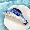 Pvc Cartoon Animal Ocean Series Sardine Claw Clip With Baking Paint