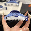 Pvc Cartoon Animal Ocean Series Sardine Claw Clip With Baking Paint
