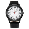 Quartz Watch Alloy Case Imitation Leather Strap Round Dial Leisure Style Men's Watch