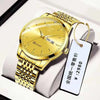 Quartz Watch Alloy Case Mineral Strengthened Glass Mirror Round Dial Men's