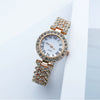 Quartz Watch Alloy Case Stainless Steel Strap Round Women's Casual Fashion Watch