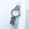 Quartz Watch Alloy Case Stainless Steel Strap Round Women's Casual Fashion Watch