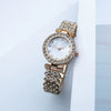 Quartz Watch Alloy Case Stainless Steel Strap Round Women's Casual Fashion Watch